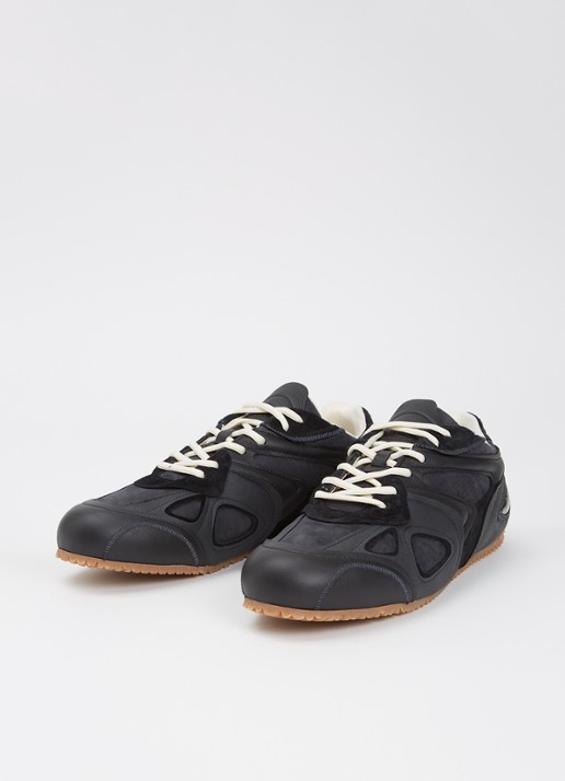 Axel Arigato Slow Runner sneaker met suède details - detail 4 zwart