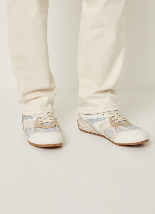 Axel Arigato Slow Runner sneaker met suède details - voorkant 2 gebroken wit