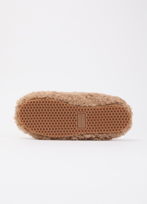 Axel Arigato Snail Shearling muiltje van teddy - detail 5 gebroken wit