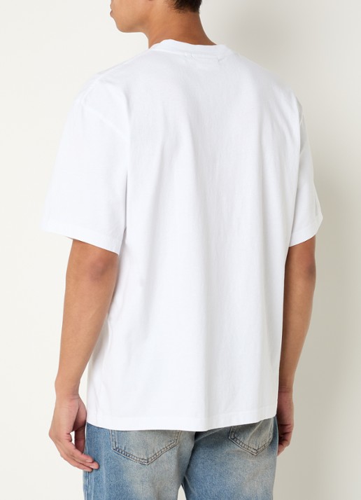Axel Arigato Soren T-shirt met logo - achterkant 4 wit