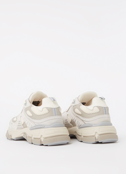 Axel Arigato Sphere Runner sneaker van leer met suède details - achterkant beige