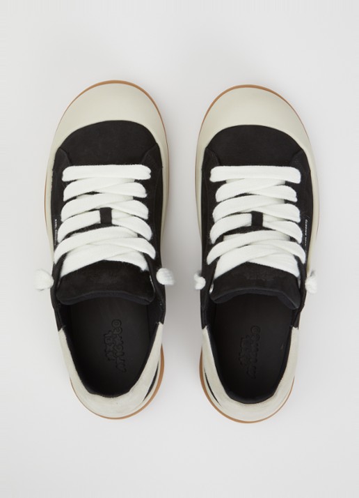 Axel Arigato Squish sneaker van nubuck met details van suéde  - detail 2 zwart
