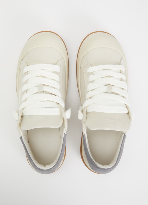 Axel Arigato Squish sneaker van nubuck - detail 4 beige