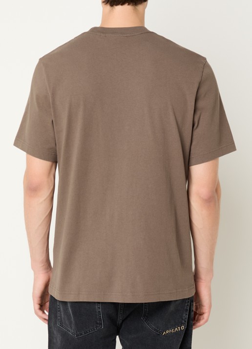 Axel Arigato T-shirt met logo - achterkant 4 bruin