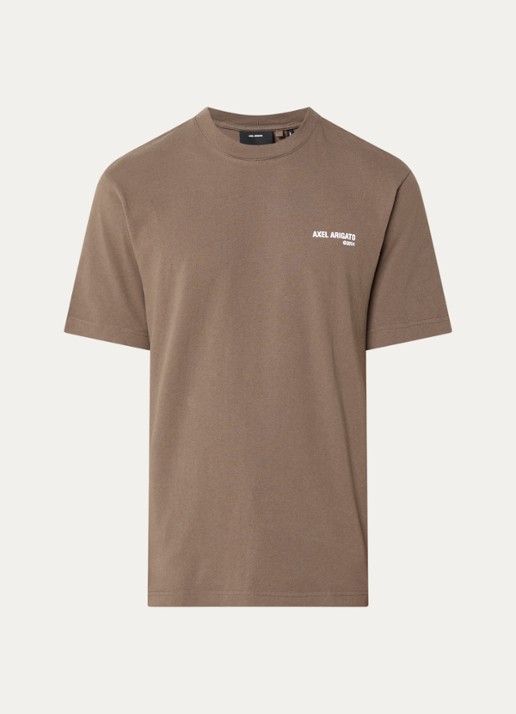 Axel Arigato T-shirt met logo - voorkant 2 bruin
