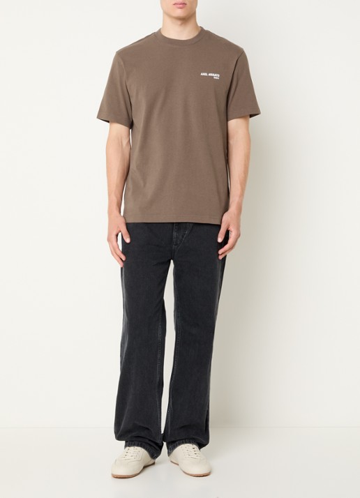 Axel Arigato T-shirt met logo - voorkant 3 bruin