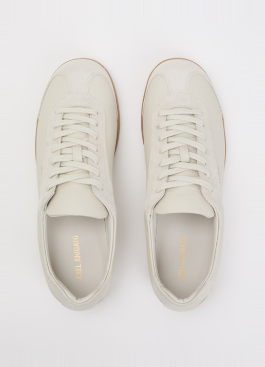 Axel Arigato Zane sneaker van leer met details van suède  - detail 2 gebroken wit