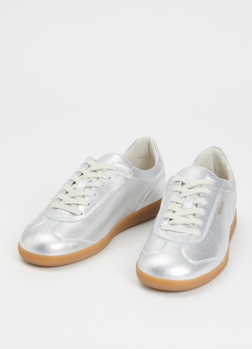 Axel Arigato Zane sneaker van leer - detail zilver