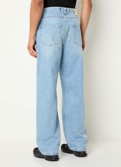 Axel Arigato Zine loose fit jeans met lichte wassing - achterkant 5 indigo