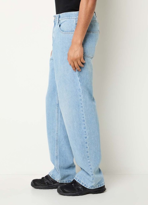 Axel Arigato Zine loose fit jeans met lichte wassing - detail 4 indigo