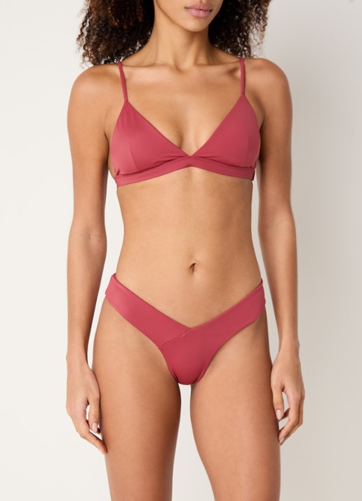 Aya Label The Aphrodite tanga bikinislip - voorkant 4 kersenrood