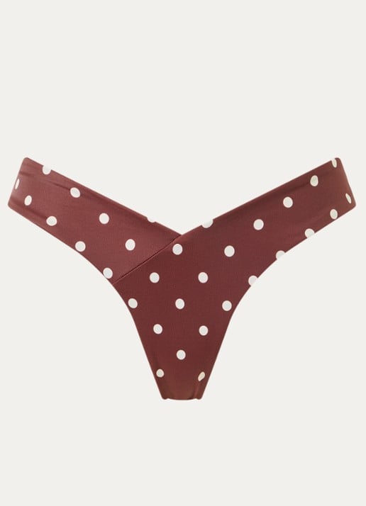 Aya Label The Aphrodite tanga bikinislip - voorkant 2 hazelnootbruin