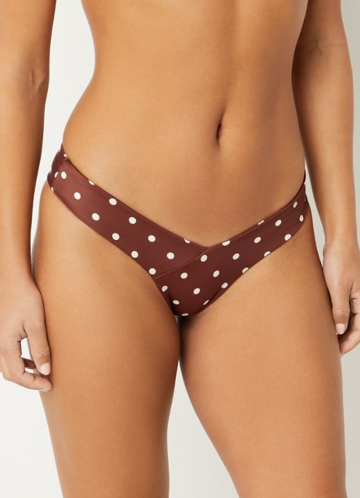 Aya Label The Aphrodite tanga bikinislip - voorkant 3 hazelnootbruin