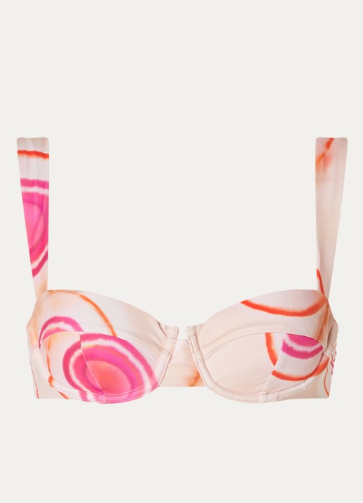 Aya Label The Clio balconette bikinitop met beugel en uitneembare vulling - voorkant roze