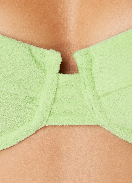Aya Label The Clio balconette bikinitop met beugel en uitneembare vulling - detail 2 groen