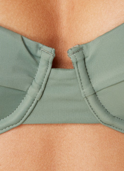 Aya Label The Clio balconette bikinitop met beugel en uitneembare vulling - detail 5 mosgroen