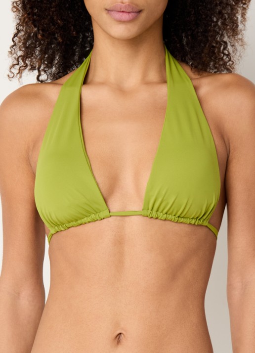 Aya Label The Gaia triangel bikinitop met uitneembare vulling - detail 4 lime