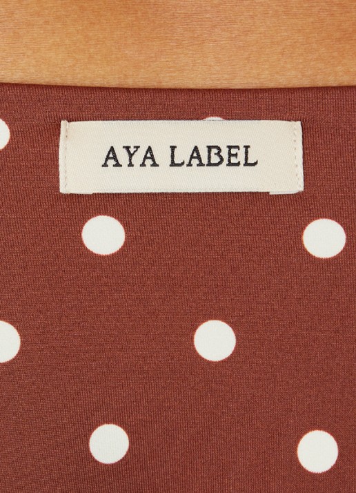 Aya Label The Iris tanga bikinislip - detail 2 kastanjebruin