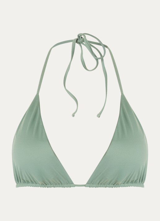 Aya Label The Iris triangel bikinitop met uitneembare vulling - voorkant 3 olijfgroen