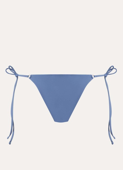 Aya Label The Melia brazilian bikinislip met plooidetail - voorkant 3 lichtblauw