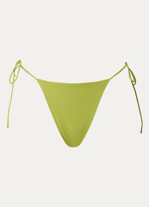 Aya Label The Selene bikinislip met geknoopt detail - voorkant 4 lime