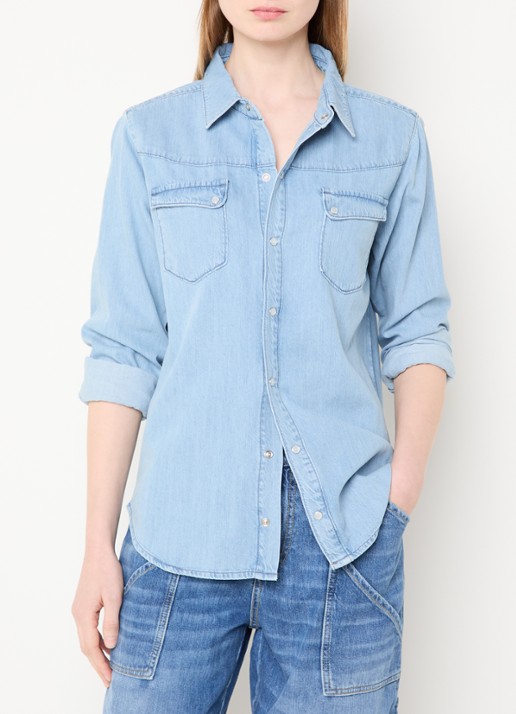 ba&sh Adali blouse van denim