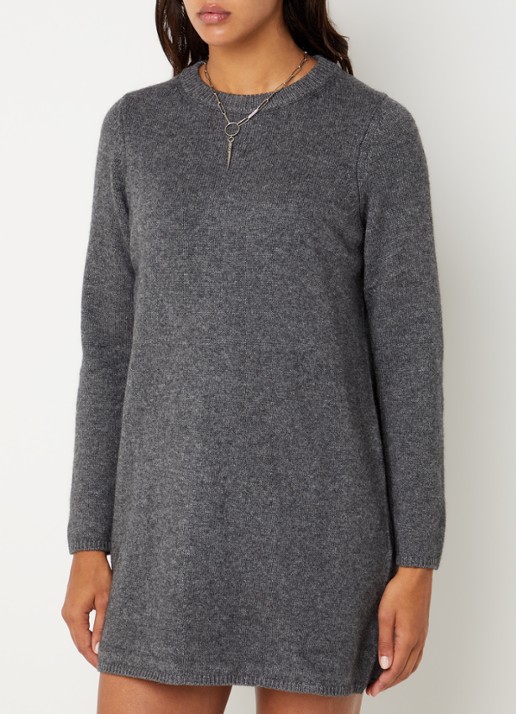 ba&sh Atess mini jurk in wolblend