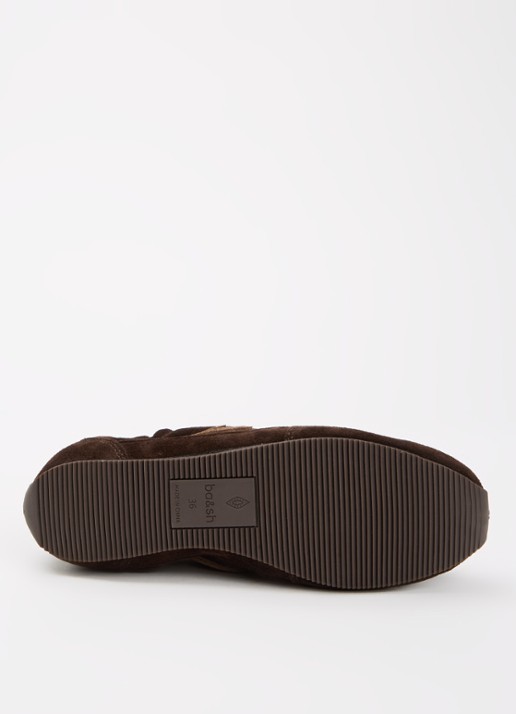 ba&sh Baskets Celleste sneaker van suède - detail 3 bruin