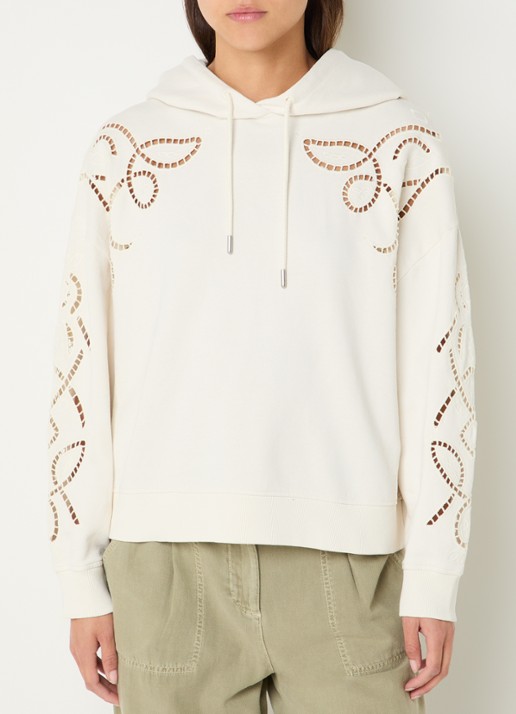 ba&sh Beni hoodie met opengewerkt dessin