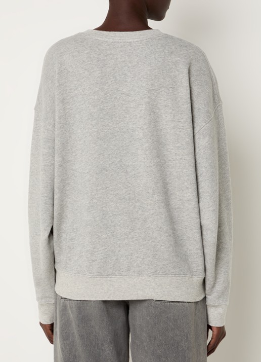 ba&sh Benjamin sweater met logoprint - achterkant grijs
