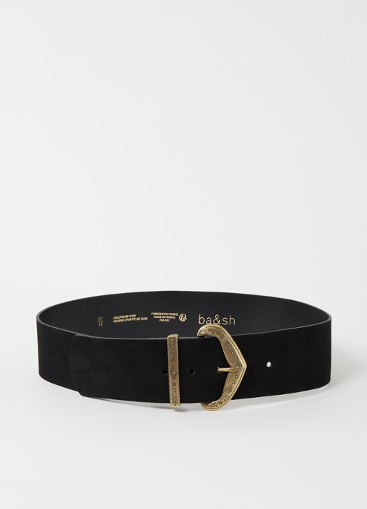ba&sh Bikcha riem van suède