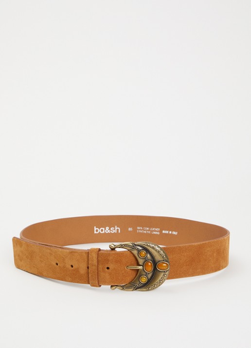 ba&sh Bolbi riem van suède