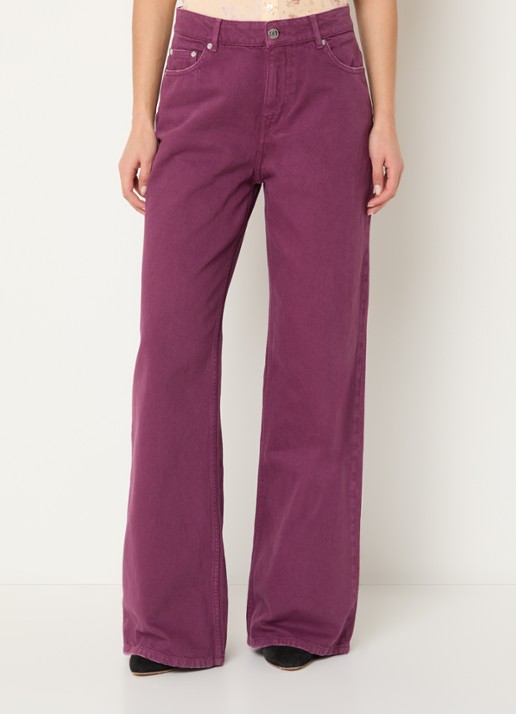 ba&sh Boney high waist straight leg jeans met steekzakken