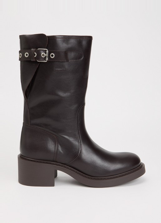ba&sh Cameron biker boot van kalfsleer