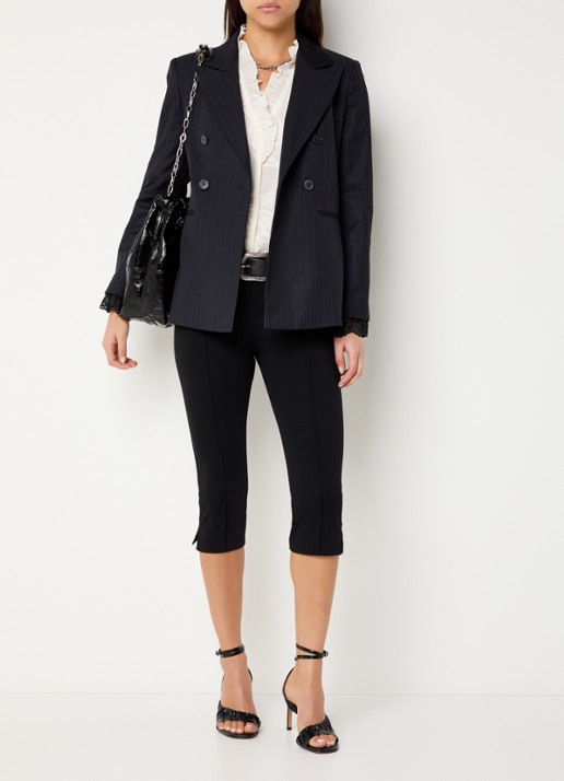 ba&sh Capria high waist legging met split - voorkant 3 zwart
