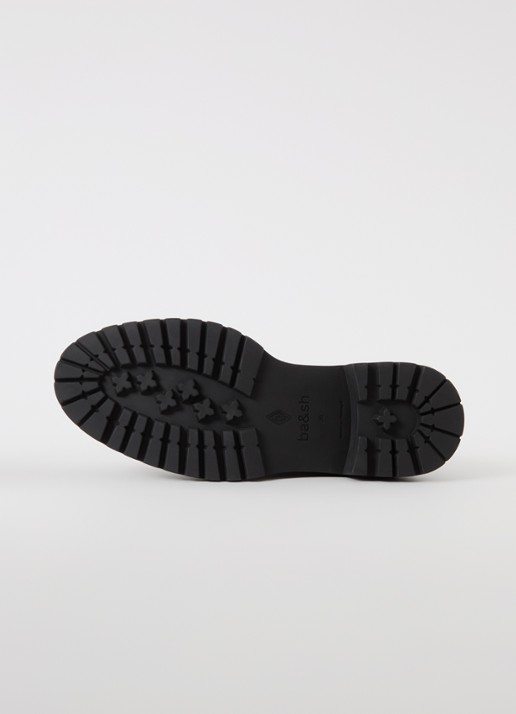 ba&sh Carl biker boot van leer - detail 2 zwart