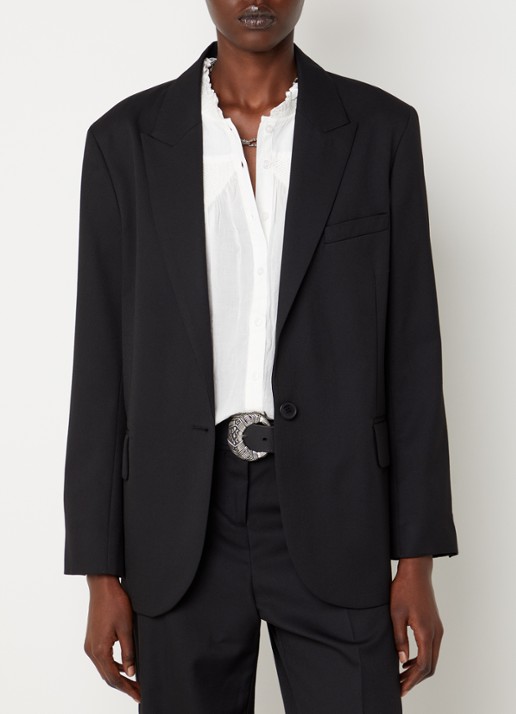 ba&sh Cayne blazer in wolblend met klepzakken
