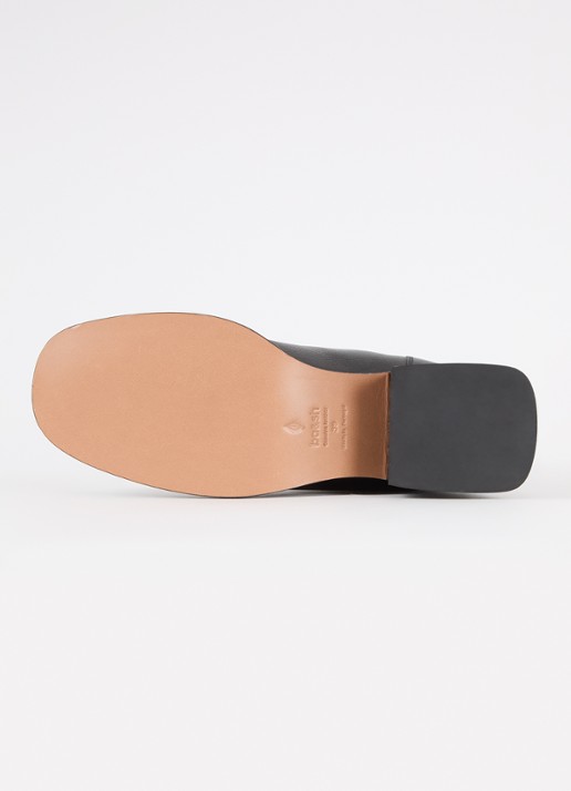 ba&sh Celisa laars van leer - detail 6 zwart