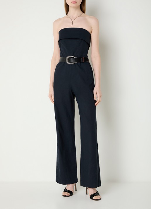 ba&sh Cenelia wide fit jumpsuit in linnenblend