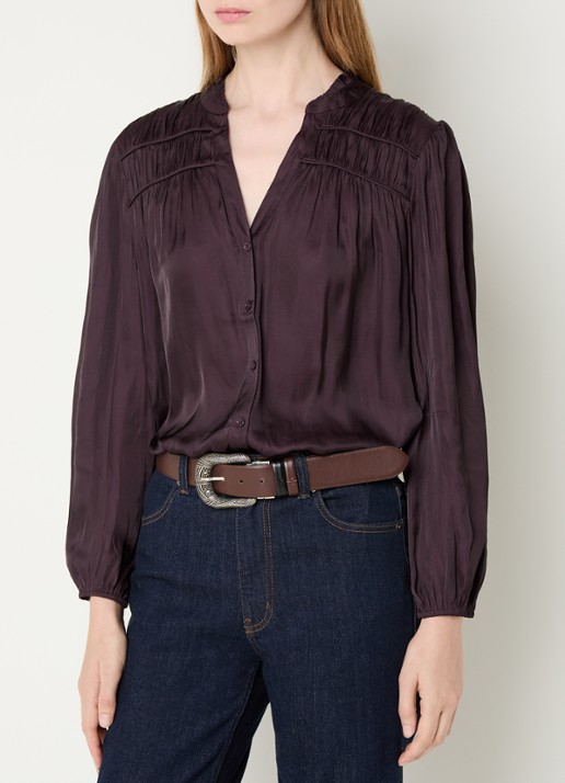 ba&sh Cessia blouse met ruches