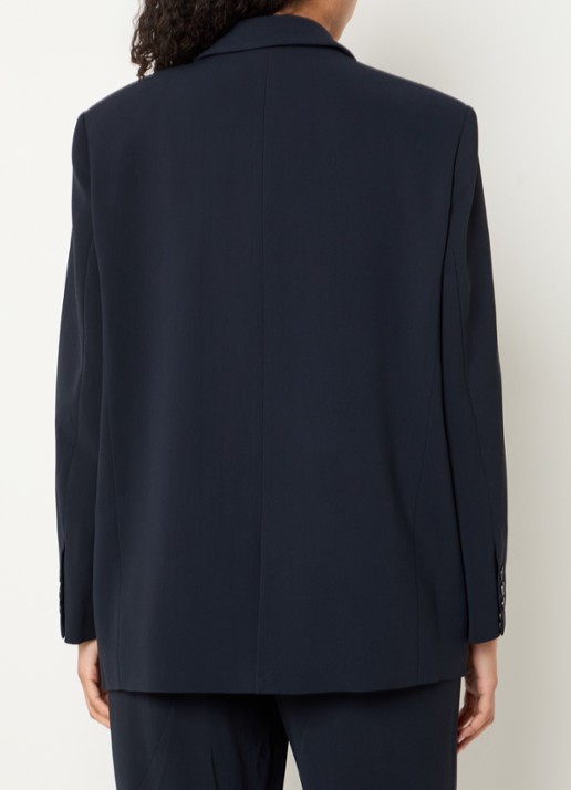 ba&sh Cetty blazer met klepzakken - achterkant donkerblauw