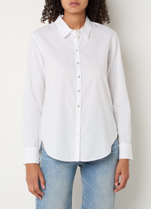 ba&sh Chiren blouse met kraag