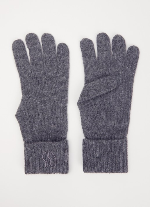 ba&sh Cimon fijngebreide handschoenen van kasjmier met logoborduring