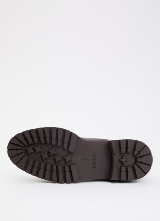 ba&sh Coda chelsea boot van leer - detail 4 donkerbruin