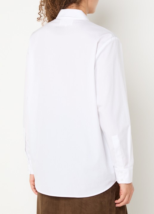 ba&sh Cola blouse met kraag - achterkant 2 wit