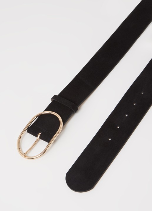 Ba&sh Cole riem van suède - detail 3 zwart