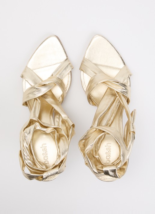 ba&sh Covilla sandalette - detail 4 goud