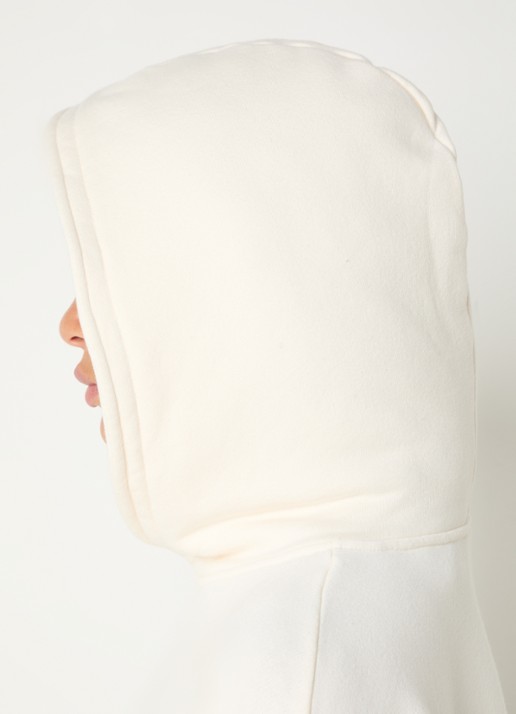 ba&sh Cropped hoodie met print - detail 5 gebroken wit