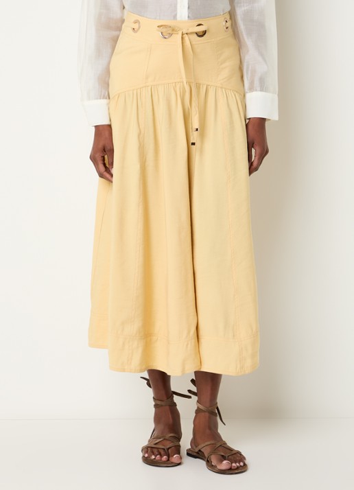 ba&sh Donia midi rok met strikceintuur