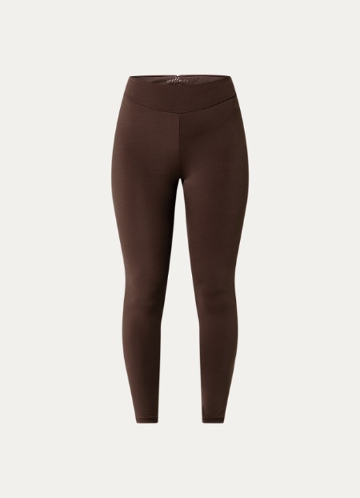 ba&sh Gabou high waist trainingslegging met logo - voorkant 2 bruin
